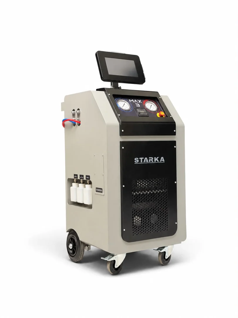 STARKA MAX 3 – Vollautomatisches R1234yf-Klimaservicegerät mit 10-Zoll-Touchscreen und 25-kg-Tank
